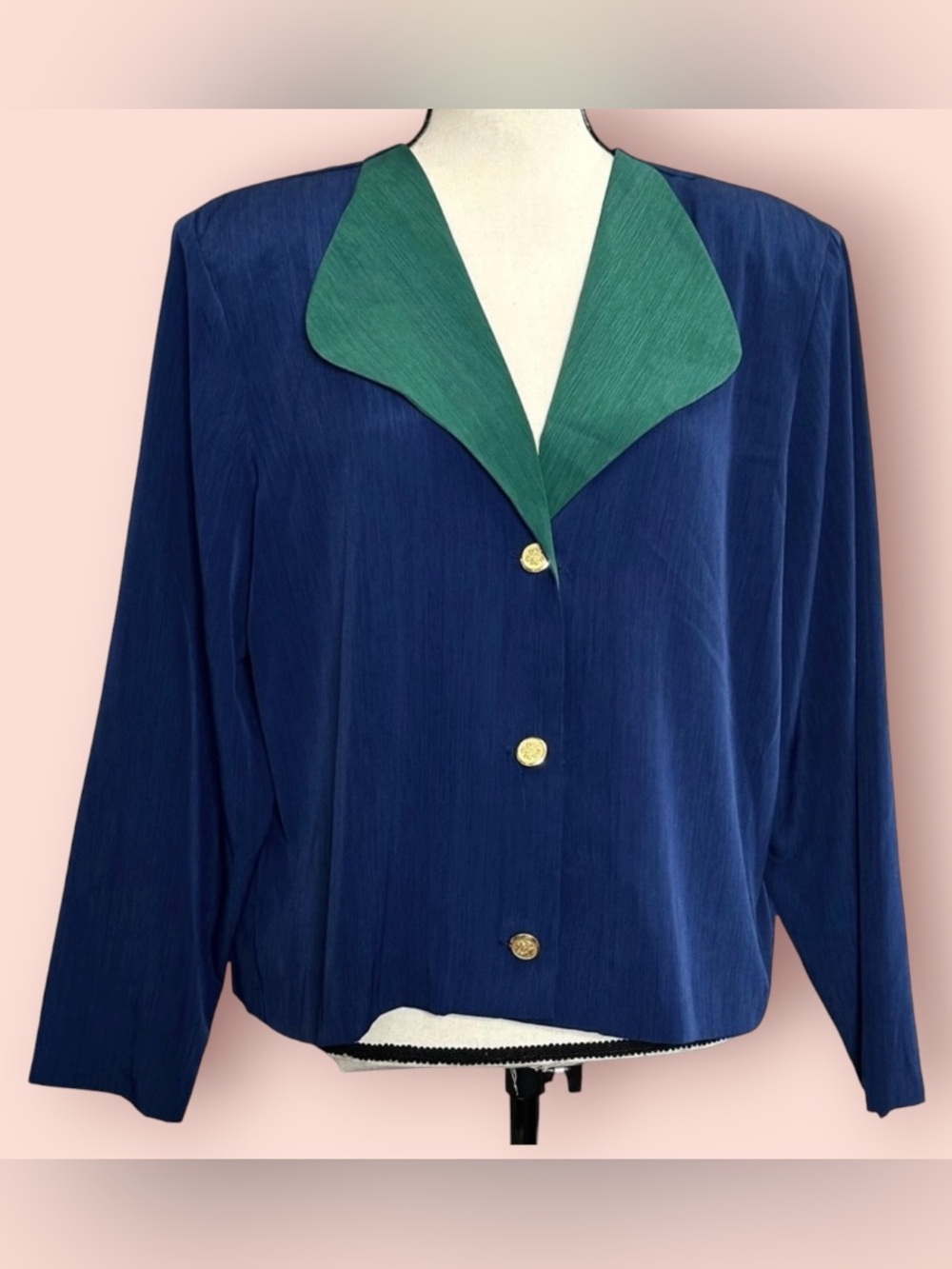 3/$10 S.G. Sport Blazer 1X Blue Vintage Jacket